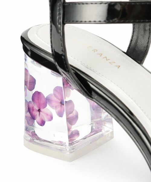 ESPERANZA / エスペランサ サンダル | フラワークリアヒールサンダル | 詳細9