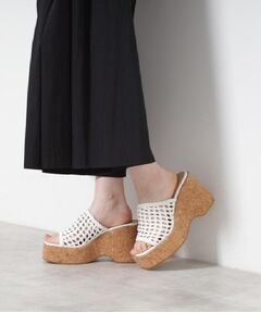 ESPERANZA / エスペランサ サンダル | マクラメ編みウェッジミュール