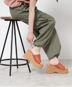 ESPERANZA / エスペランサ サンダル | マクラメ編みウェッジミュール