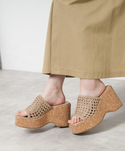 ESPERANZA / エスペランサ サンダル | マクラメ編みウェッジミュール | 詳細20