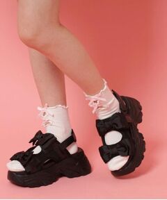 ESPERANZA / エスペランサ サンダル | 厚底ダブルリボンサンダル