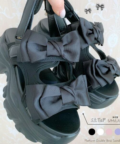 ESPERANZA / エスペランサ サンダル | 厚底ダブルリボンサンダル | 詳細1