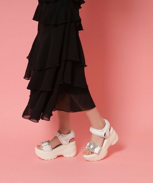 ESPERANZA / エスペランサ サンダル | 厚底ビジューバックルサンダル | 詳細13