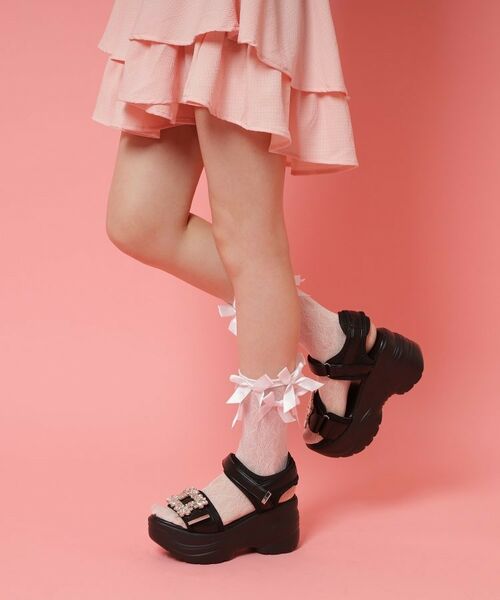 ESPERANZA / エスペランサ サンダル | 厚底ビジューバックルサンダル | 詳細15