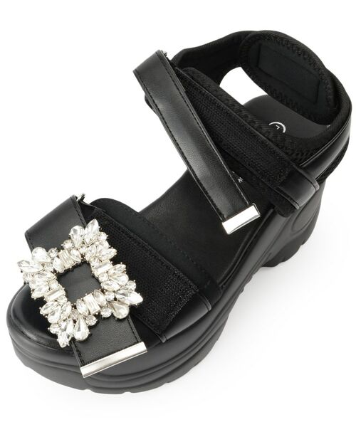 ESPERANZA / エスペランサ サンダル | 厚底ビジューバックルサンダル | 詳細8