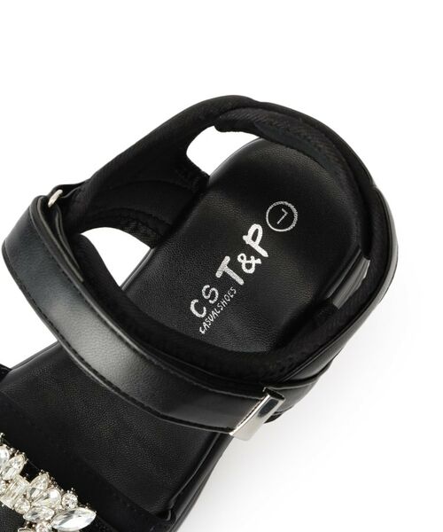 ESPERANZA / エスペランサ サンダル | 厚底ビジューバックルサンダル | 詳細9