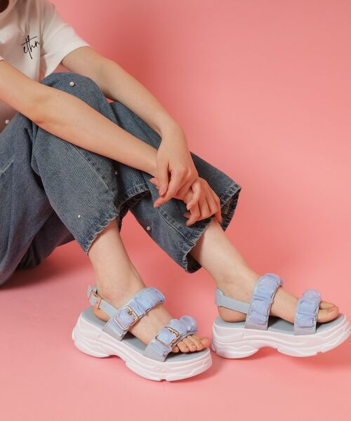 ESPERANZA / エスペランサ サンダル | ギャザーダブルベルトサンダル | 詳細12