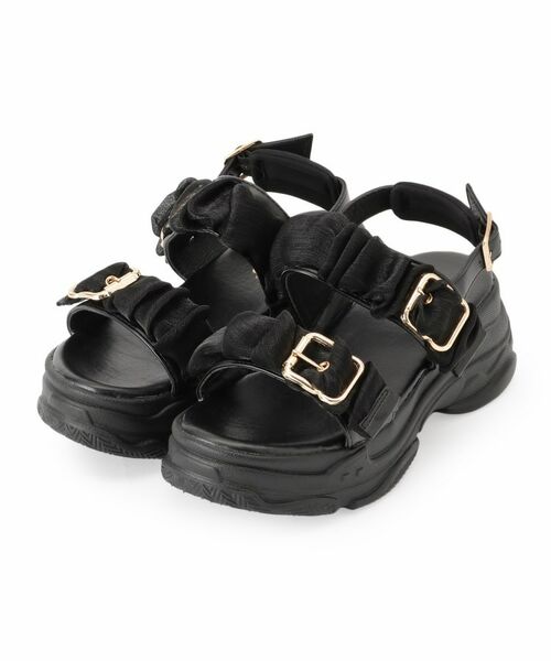 ESPERANZA / エスペランサ サンダル | ギャザーダブルベルトサンダル | 詳細15