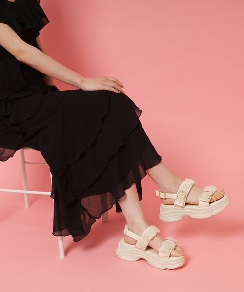 ESPERANZA / エスペランサ サンダル | ギャザーダブルベルトサンダル | 詳細8