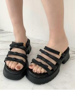 ESPERANZA / エスペランサ サンダル | 3連リボンバレエコアサンダル