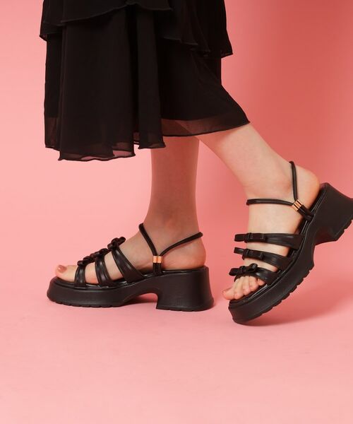 ESPERANZA / エスペランサ サンダル | 3連リボンバレエコアサンダル | 詳細10