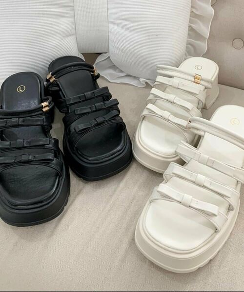 ESPERANZA / エスペランサ サンダル | 3連リボンバレエコアサンダル | 詳細3