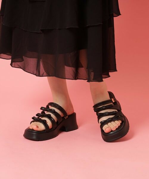 ESPERANZA / エスペランサ サンダル | 3連リボンバレエコアサンダル | 詳細8