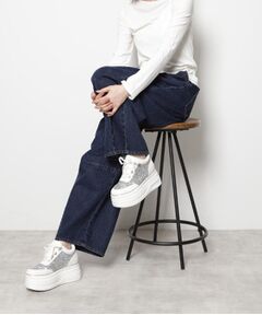 ESPERANZA / エスペランサ スニーカー | ゴールドライン厚底フラットスニーカー