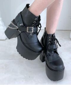 ESPERANZA / エスペランサ ブーツ（ショート丈） | ベルト取り外し可厚底ベルト付きブーツ