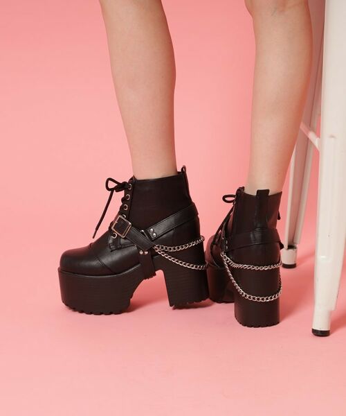 ESPERANZA / エスペランサ ブーツ（ショート丈） | ベルト取り外し可厚底ベルト付きブーツ | 詳細13