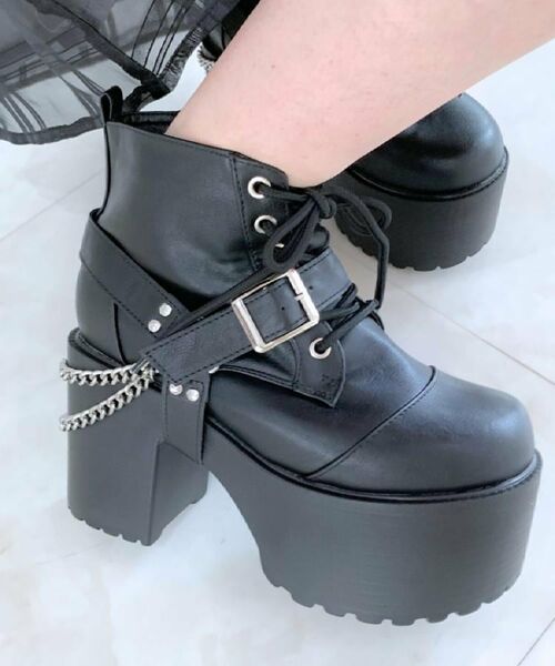 ESPERANZA / エスペランサ ブーツ（ショート丈） | ベルト取り外し可厚底ベルト付きブーツ | 詳細4