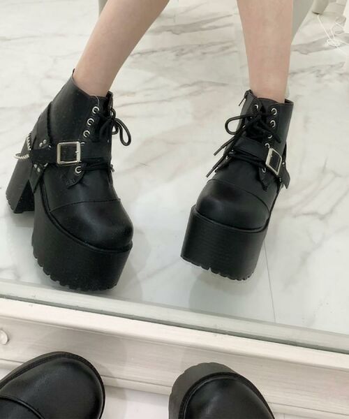 ESPERANZA / エスペランサ ブーツ（ショート丈） | ベルト取り外し可厚底ベルト付きブーツ | 詳細6