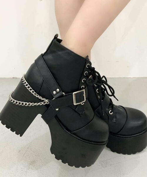 ESPERANZA / エスペランサ ブーツ（ショート丈） | ベルト取り外し可厚底ベルト付きブーツ | 詳細8