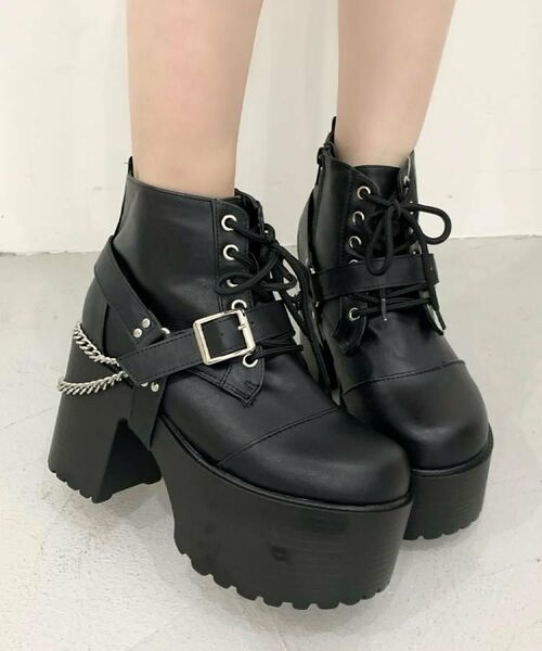 ESPERANZA / エスペランサ ブーツ（ショート丈） | ベルト取り外し可厚底ベルト付きブーツ | 詳細9