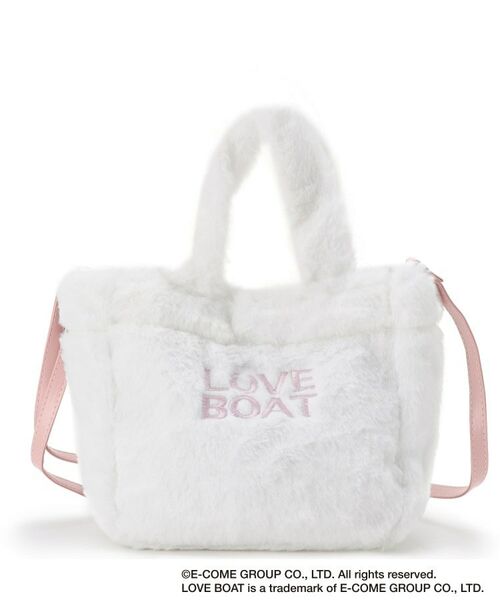 ESPERANZA / エスペランサ ショルダーバッグ | LOVEBOAT2WAYファーショルダー(ホワイト(001))