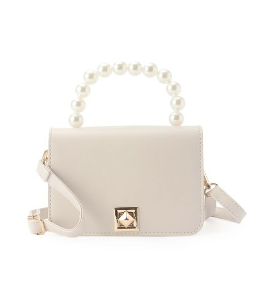 ESPERANZA / エスペランサ ショルダーバッグ | パール調2WAYショルダーバッグ(アイボリー(004))