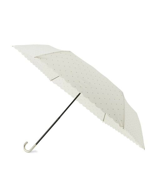 ESPERANZA/エスペランサ ドットグリッターヒートカットミニ傘／折りたたみ傘 ホワイト(001) FREE