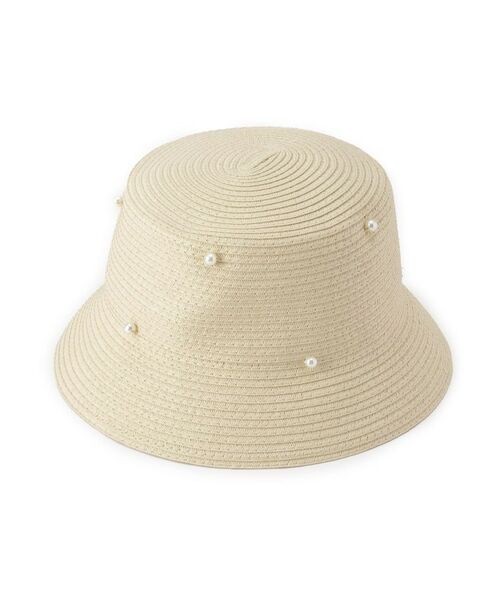 ESPERANZA / エスペランサ ハット | 【接触冷感テープ使用】フェイクパールペーパーベルハット | 詳細1
