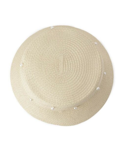 ESPERANZA / エスペランサ ハット | 【接触冷感テープ使用】フェイクパールペーパーベルハット | 詳細3