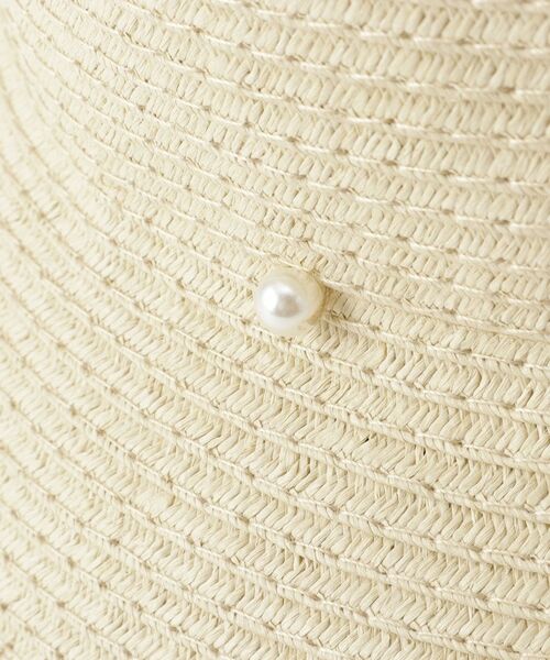 ESPERANZA / エスペランサ ハット | 【接触冷感テープ使用】フェイクパールペーパーベルハット | 詳細8