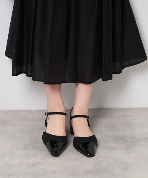 ESPERANZA / エスペランサ サンダル | エナメル×ツイードストラップパンプス | 詳細16