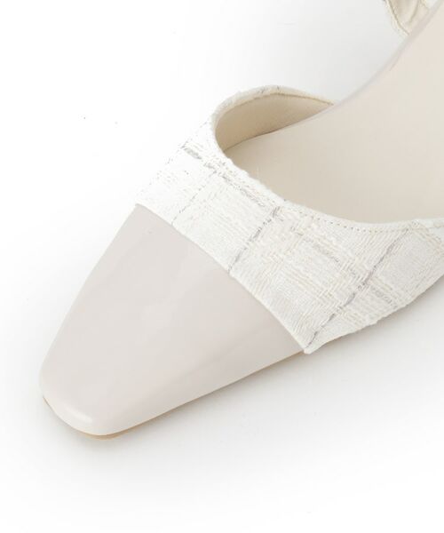 ESPERANZA / エスペランサ サンダル | エナメル×ツイードストラップパンプス | 詳細6