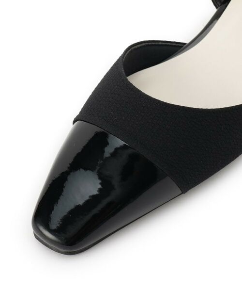 ESPERANZA / エスペランサ サンダル | エナメル×ツイードストラップパンプス | 詳細7