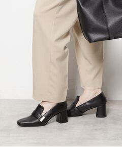 ESPERANZA / エスペランサ パンプス | スクエアブロックヒールベルトローファー レイン対応