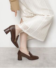 ESPERANZA / エスペランサ パンプス | スクエアブロックヒールベルトローファー レイン対応