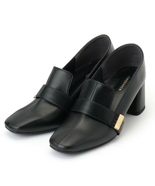 ESPERANZA / エスペランサ パンプス | スクエアブロックヒールベルトローファー レイン対応 | 詳細1