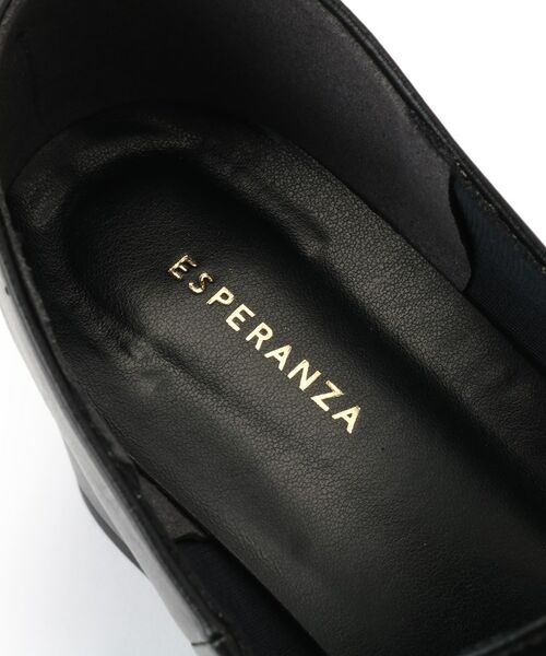ESPERANZA / エスペランサ パンプス | スクエアブロックヒールベルトローファー レイン対応 | 詳細12