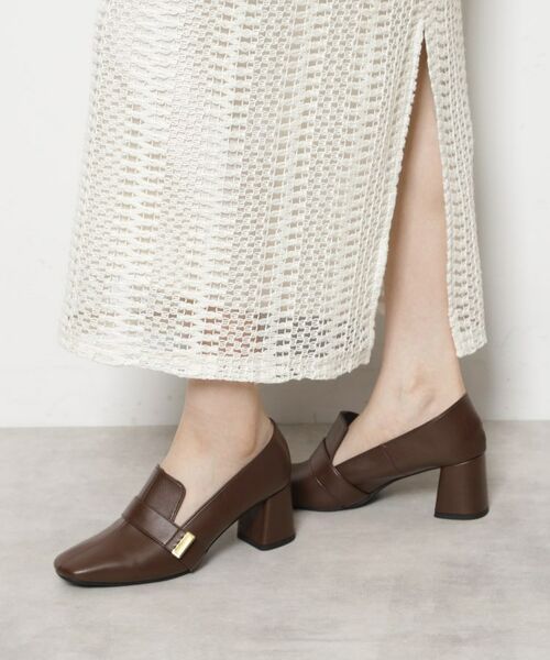 ESPERANZA / エスペランサ パンプス | スクエアブロックヒールベルトローファー レイン対応 | 詳細14