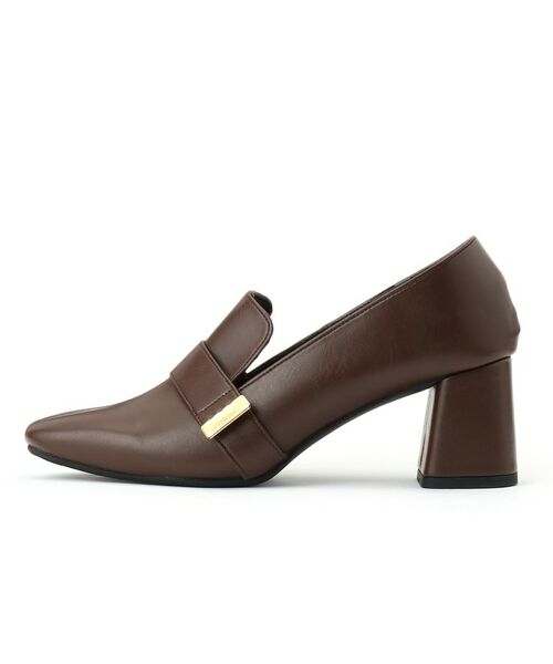 ESPERANZA / エスペランサ パンプス | スクエアブロックヒールベルトローファー レイン対応 | 詳細3
