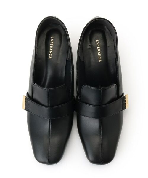 ESPERANZA / エスペランサ パンプス | スクエアブロックヒールベルトローファー レイン対応 | 詳細6