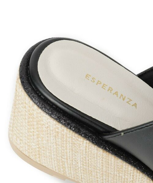 ESPERANZA / エスペランサ サンダル | ラメラインウェッジミュール | 詳細15