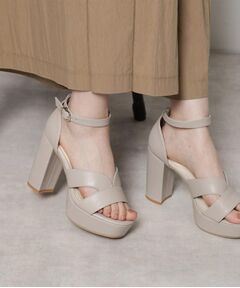 ESPERANZA / エスペランサ サンダル | ネックベルトチャンキーヒールサンダル