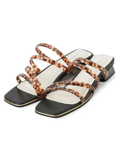 ESPERANZA / エスペランサ サンダル | スクエアトゥクリアフラットヒールミュール | 詳細1