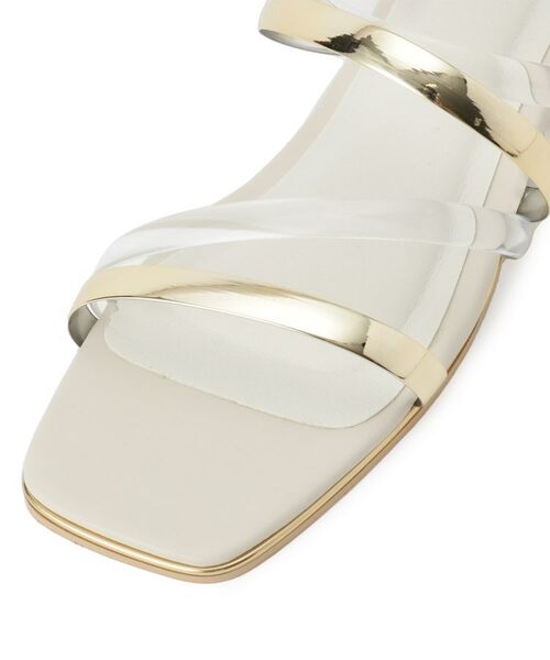 ESPERANZA / エスペランサ サンダル | スクエアトゥクリアフラットヒールミュール | 詳細5