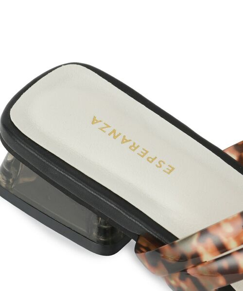 ESPERANZA / エスペランサ サンダル | スクエアトゥクリアフラットヒールミュール | 詳細7