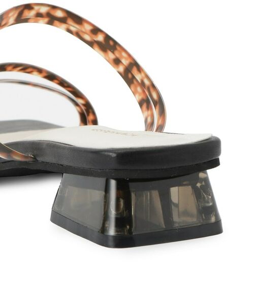 ESPERANZA / エスペランサ サンダル | スクエアトゥクリアフラットヒールミュール | 詳細8