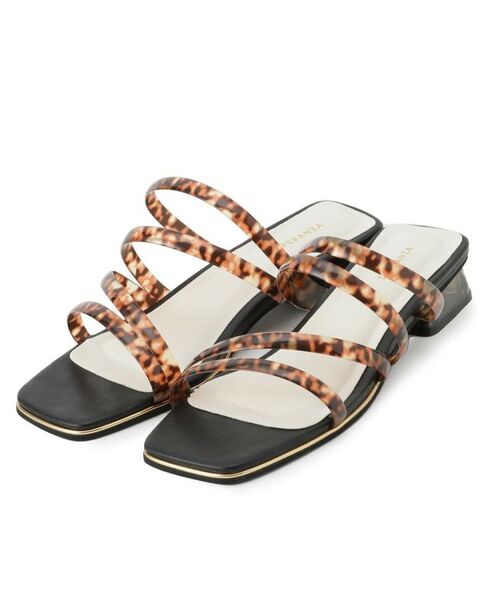 ESPERANZA / エスペランサ サンダル | スクエアトゥクリアフラットヒールミュール | 詳細9