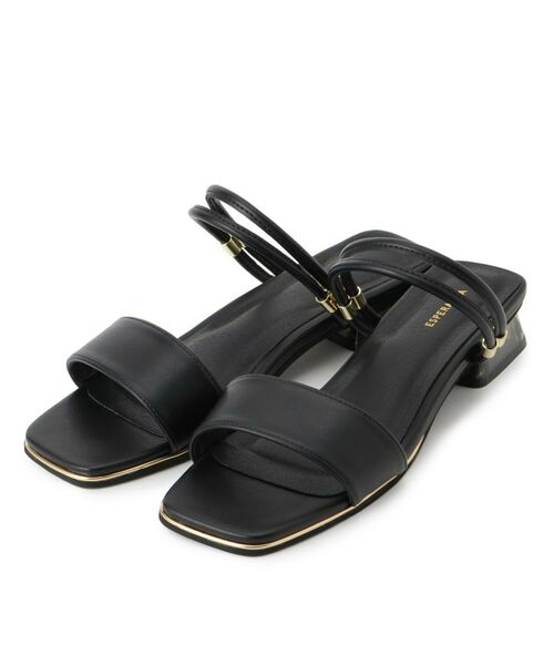 ESPERANZA / エスペランサ サンダル | スクエアトゥクリアローヒールサンダル | 詳細1