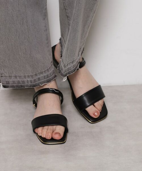 ESPERANZA / エスペランサ サンダル | スクエアトゥクリアローヒールサンダル | 詳細16