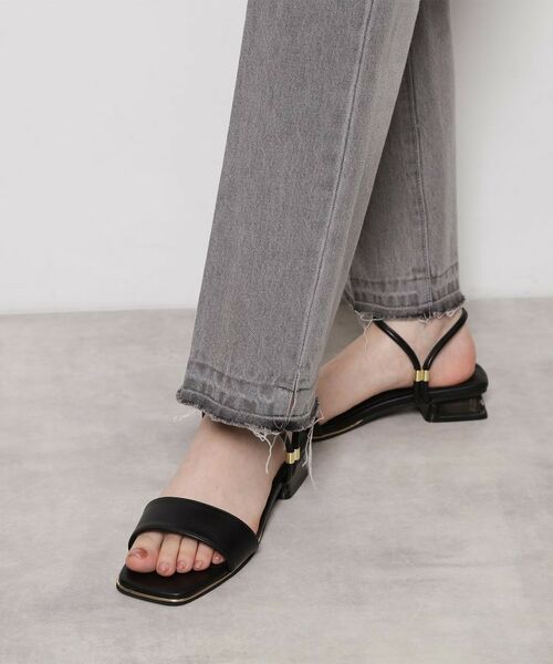 ESPERANZA / エスペランサ サンダル | スクエアトゥクリアローヒールサンダル | 詳細17